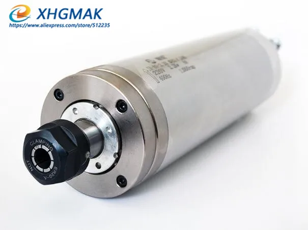 2.2kw мотор шпинделя 12000 об/мин 2.2kw 220 В ER20 диаметр 80*246 мм ЧПУ шпинделя низкая скорость плесень шпинделя Водонепроницаемый 4 подшипника