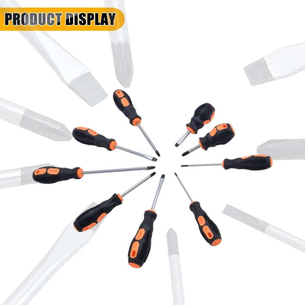 Новый AK-J09 Набор отверток с Пластик ручка сплава Сталь водитель крестовыми прямо