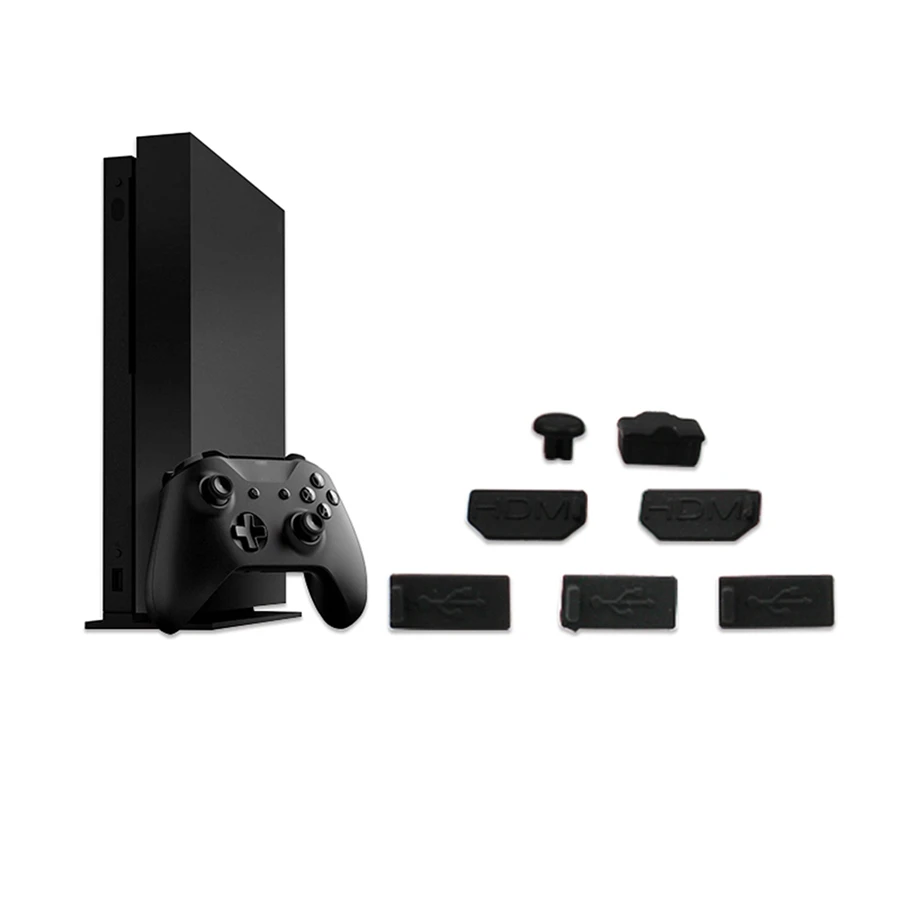 Силиконовый пылезащитный чехол для игровой консоли Xbox One X 7 шт.|Запасные части| |