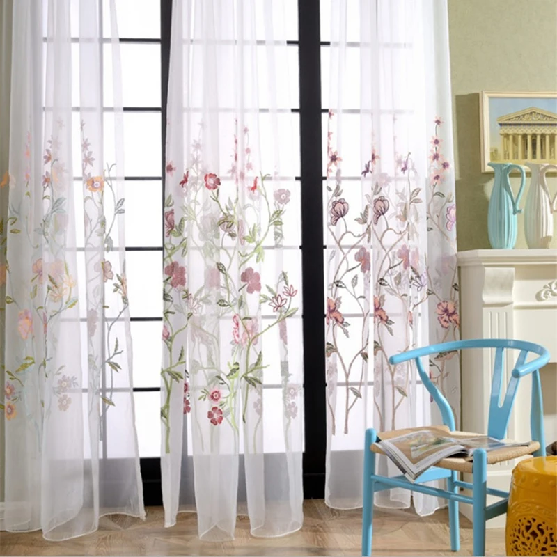 

Modern Green Coffee Blue Lily Fancy Hot Sale Curtain Cloth for Bedroom Living Room Window Decoration Drapes Curtain X-HM143B#15
