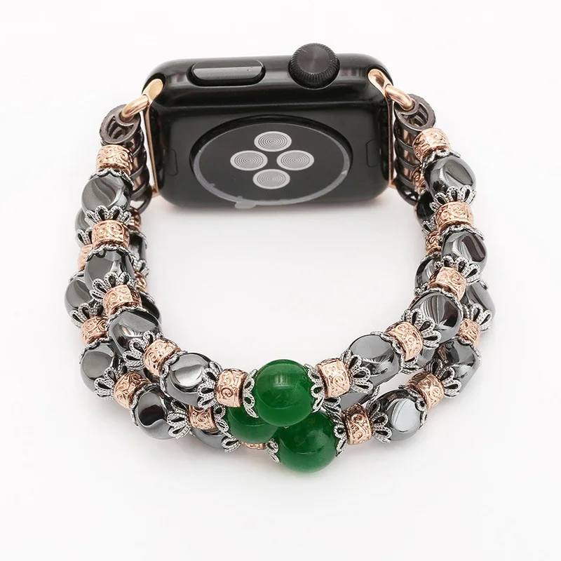 Женский Шнур с адаптером для Apple Watch роскошный дизайн из агата ремешок 3/2/1 модный