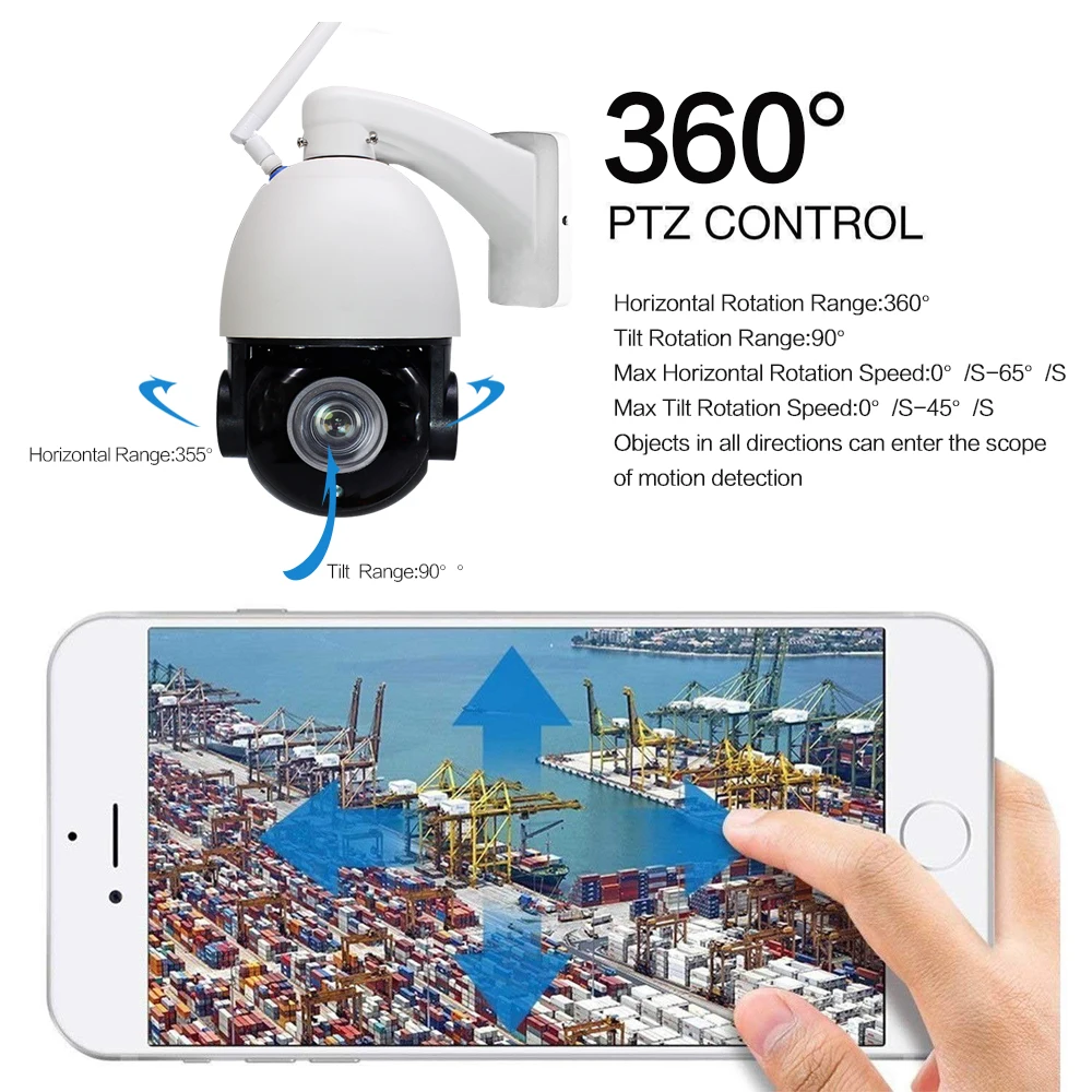 IP камера наружная купольная Wi Fi 1080P 22 кратный зум|Камеры видеонаблюдения| |