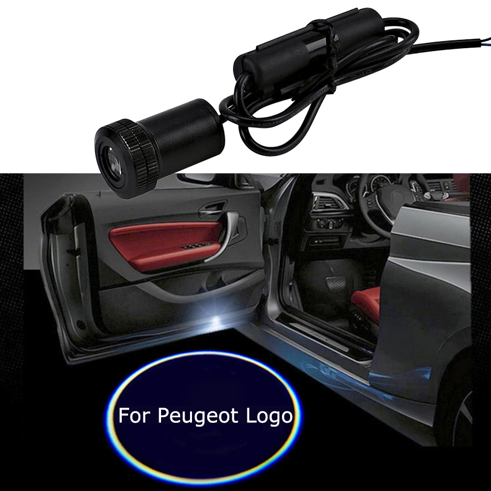 1-10 пар для Логотип Peugeot двери светильник лазерный проектор светодиодный 107 108 206 207