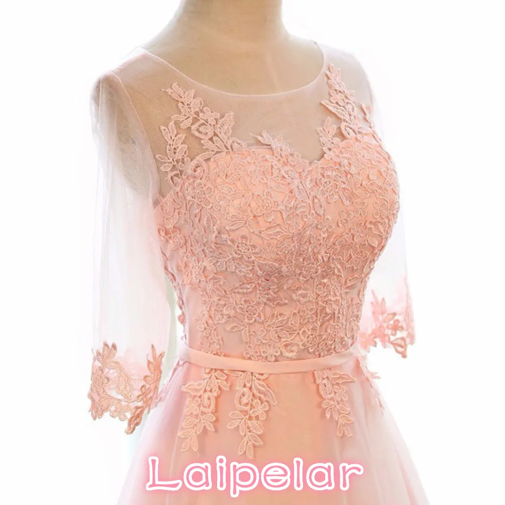 Laipelar/элегантное кружевное платье трапециевидной формы с круглым вырезом и