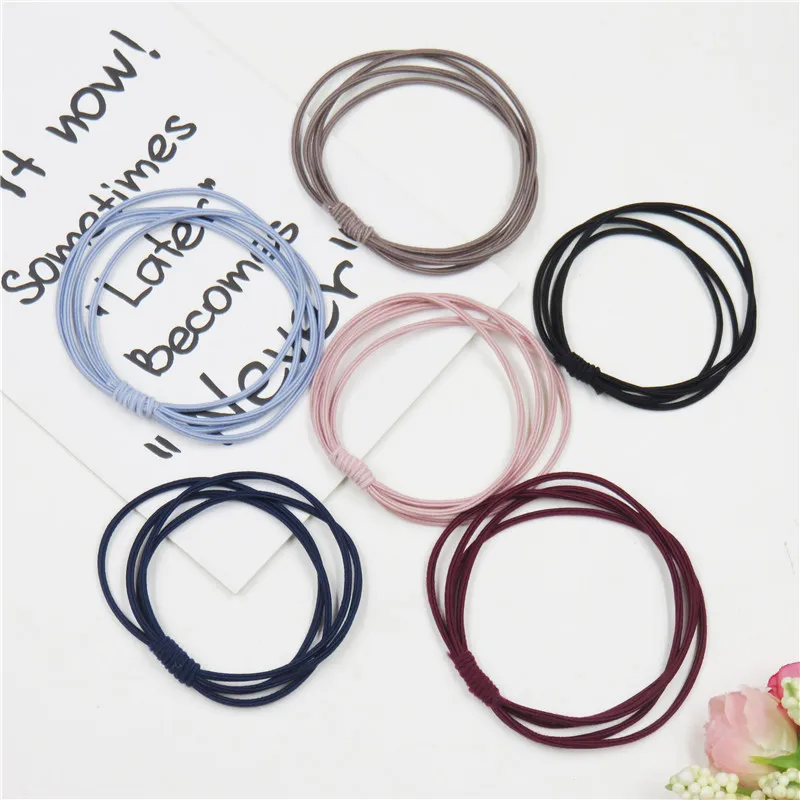 1 шт. простая эластичная повязка для волос с узлом девочек Женская резинка