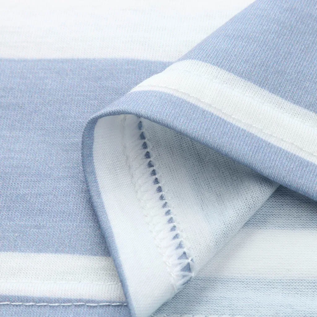 Женское хлопковое платье для беременных удобное Полосатое без рукавов с принтом