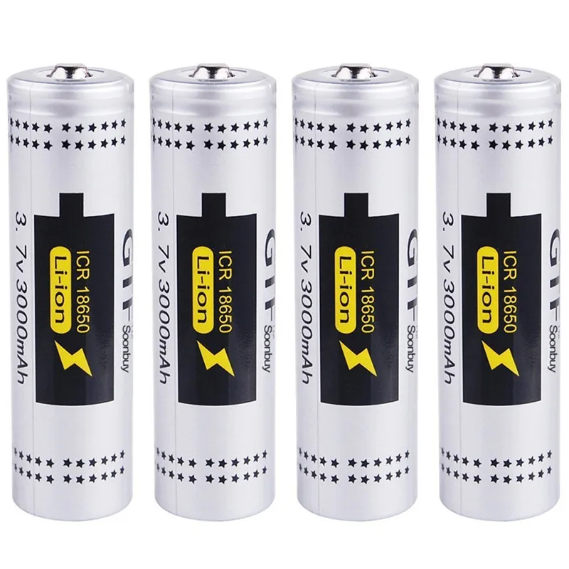 GTF 3 7 V 18650 батарея реальная мощность 3000 mAh литий-ионная аккумуляторная для