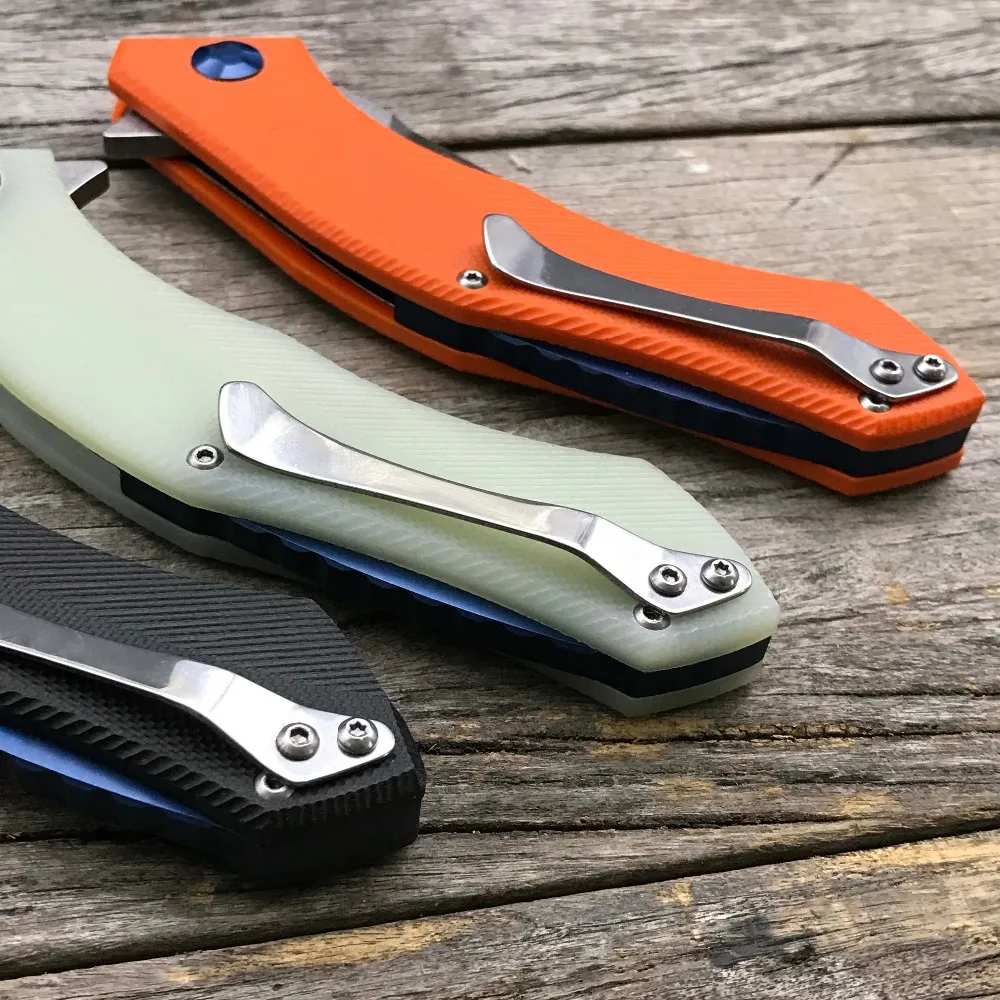 Складной нож LDT Bear Blue Moon D2 Blade G10 с ручкой тактические ножи для кемпинга охоты