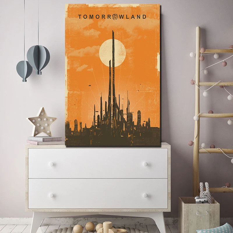 Tomorrowland Time Movie Art Design холст печать картина модульные картины для гостиной постер на