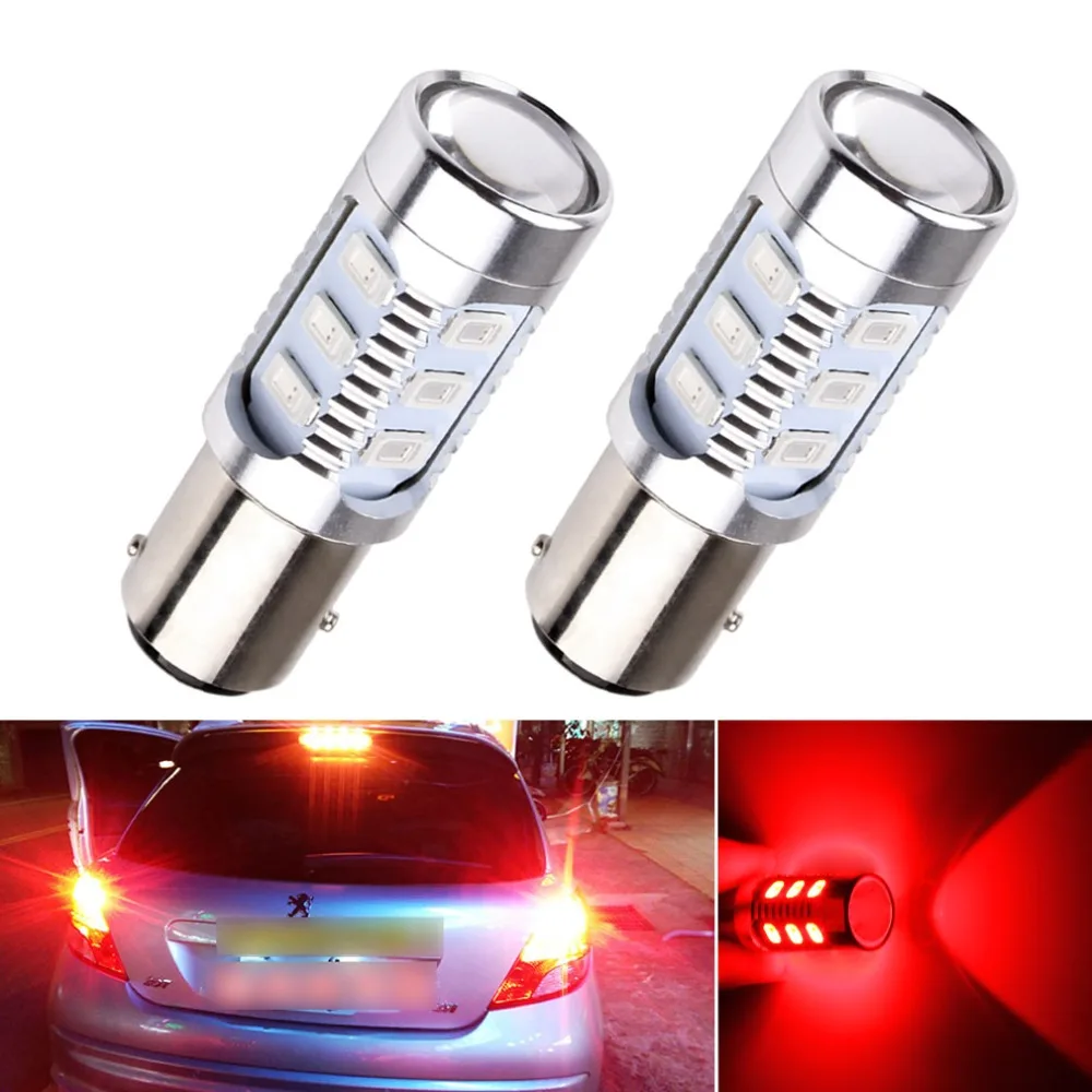 

2pcs 1157 BAY15D P21/5W LED Bulbs 12 SMD 5630 Chips High Power Lamps For Brake Lights Car LED Bulb White Red Yellow Auto 12V 24V