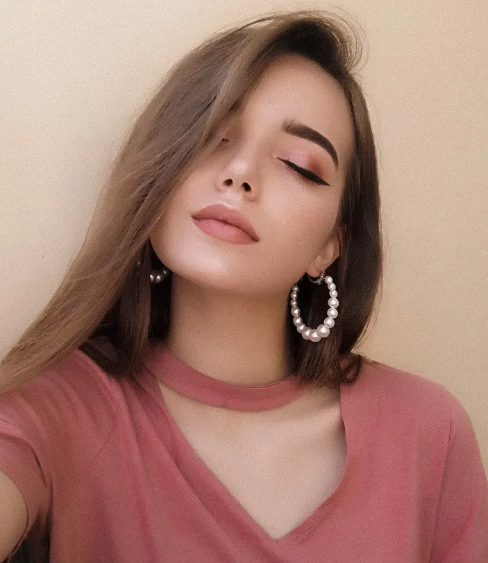 Женские Элегантные Круглые Серьги кольца с белым жемчугом для девочек на день