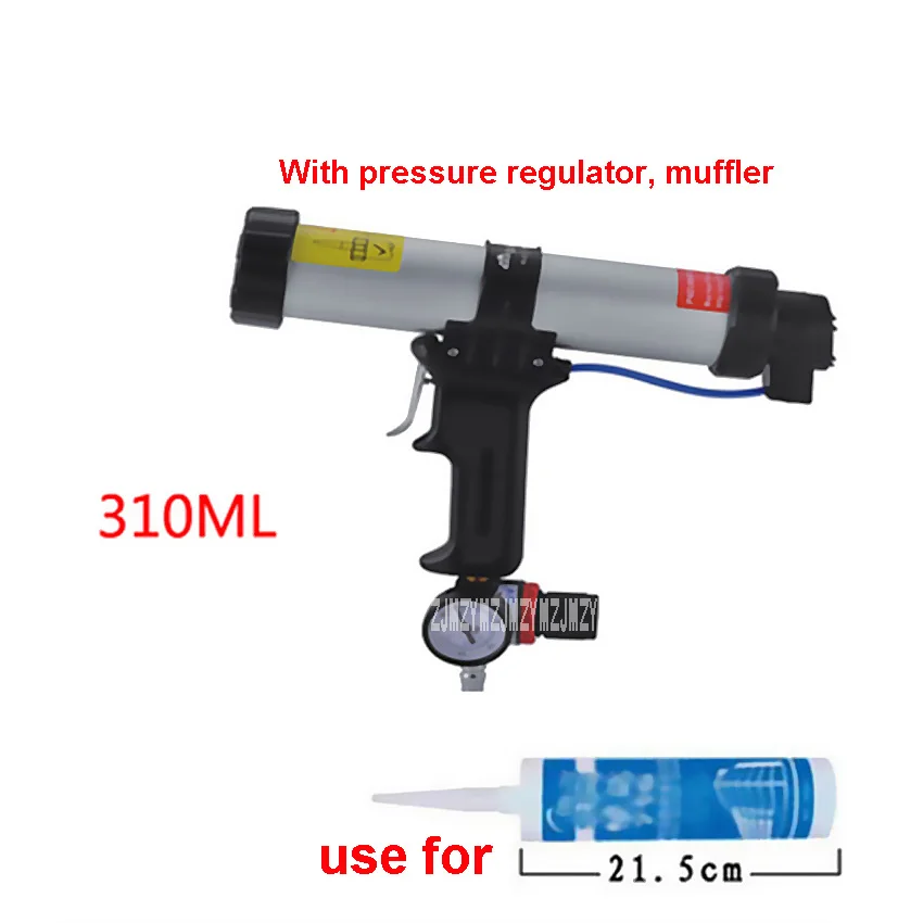 

Новый 310 мл картридж типа пневматический клеевой пистолет силиконовый пистолет подходит для пластикового барабана 215 мм-225 м, с регулятором ...