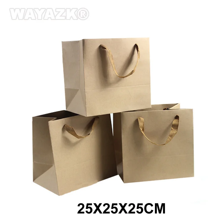 25x25x25cm 1000 шт/лот) индивидуальный подарок логотип на бумажном пакете - Цвет: 25x25x25cm