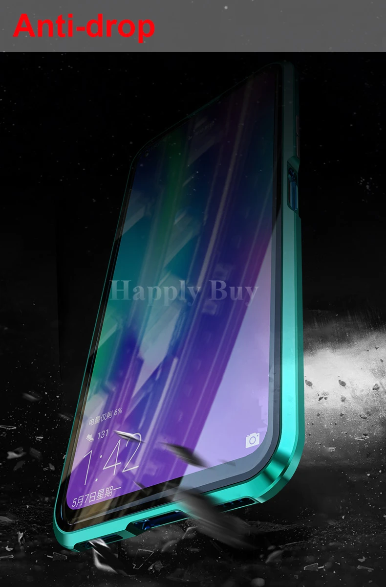 Передний+ задний стеклянный чехол для huawei Honor 20 Pro 9X Pro, Магнитный чехол для Honor 20 9X, чехол на весь корпус, противоударный чехол