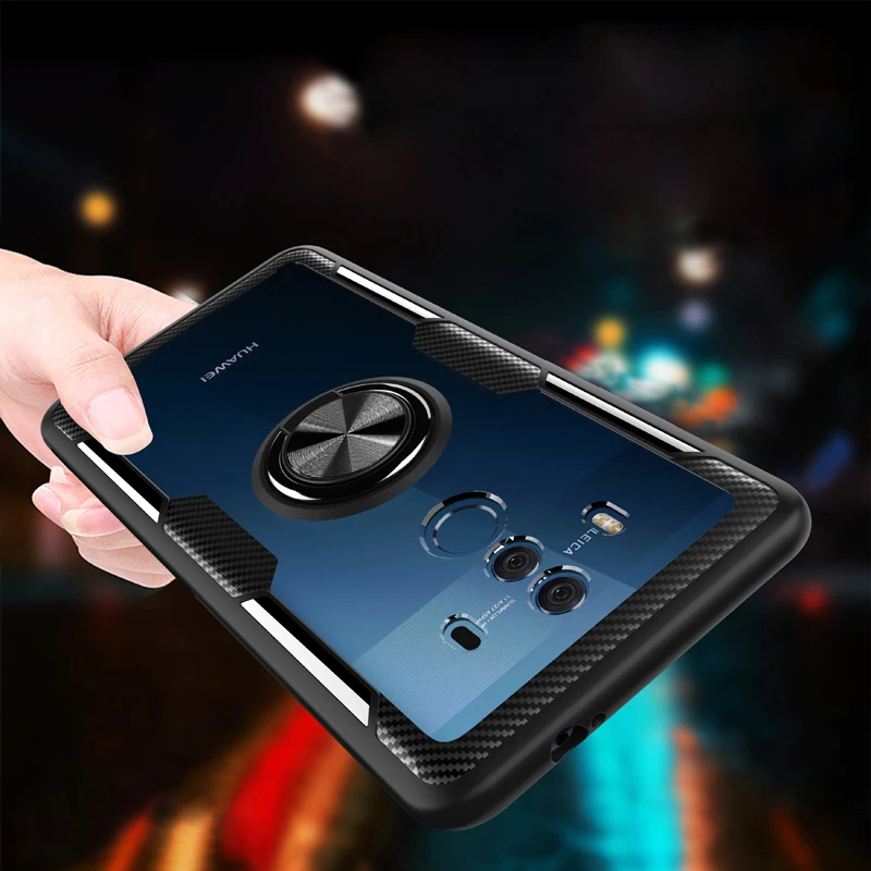 Для Huawei Mate 10 Pro Чехол Mate10 Анти-осенняя прозрачная Противоударная с держателем