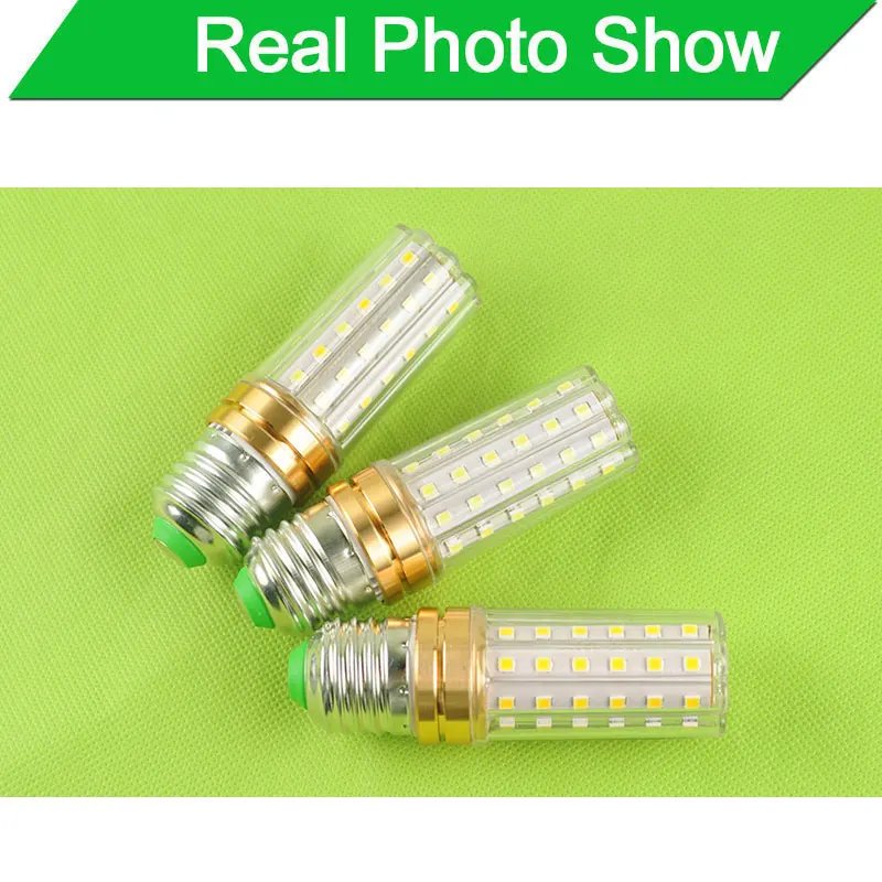 Новый светодиодный светильник E27 E14 лампы 16 Вт AC220V 240V кукурузы лампа 60 SMD 2835