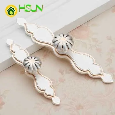 Дверь задней панели тянуть белого золотого цвета для ящика Тянет ручка комода