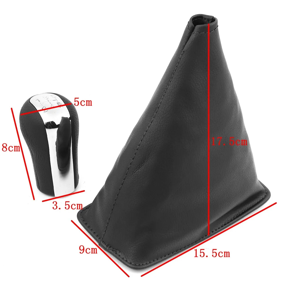 Кожух рычага переключения передач из искусственной кожи 5 скоростей крышка