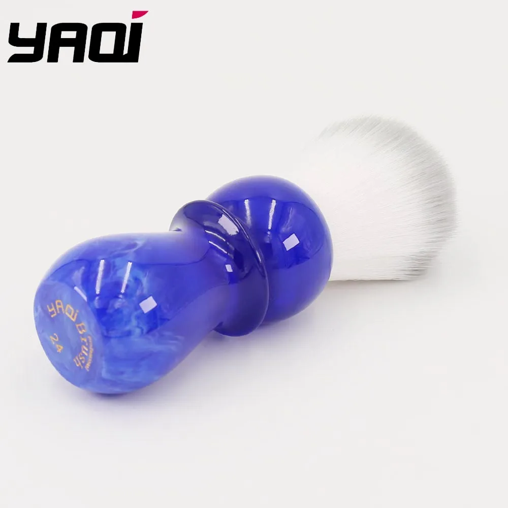 Щетка для бритья с ультратонкой Голубой Ручкой 24 мм|shaving brush|synthetic hair shaving brushhair brush |