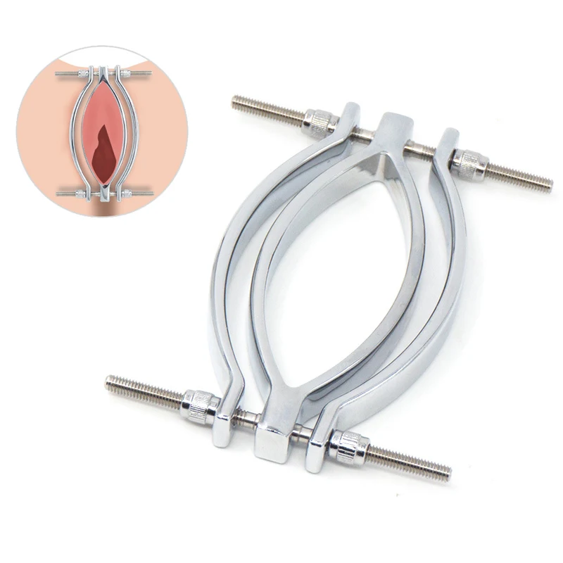 Металлический зажим для губ Стимулятор клитора Секс-зажим БДСМ бондаж