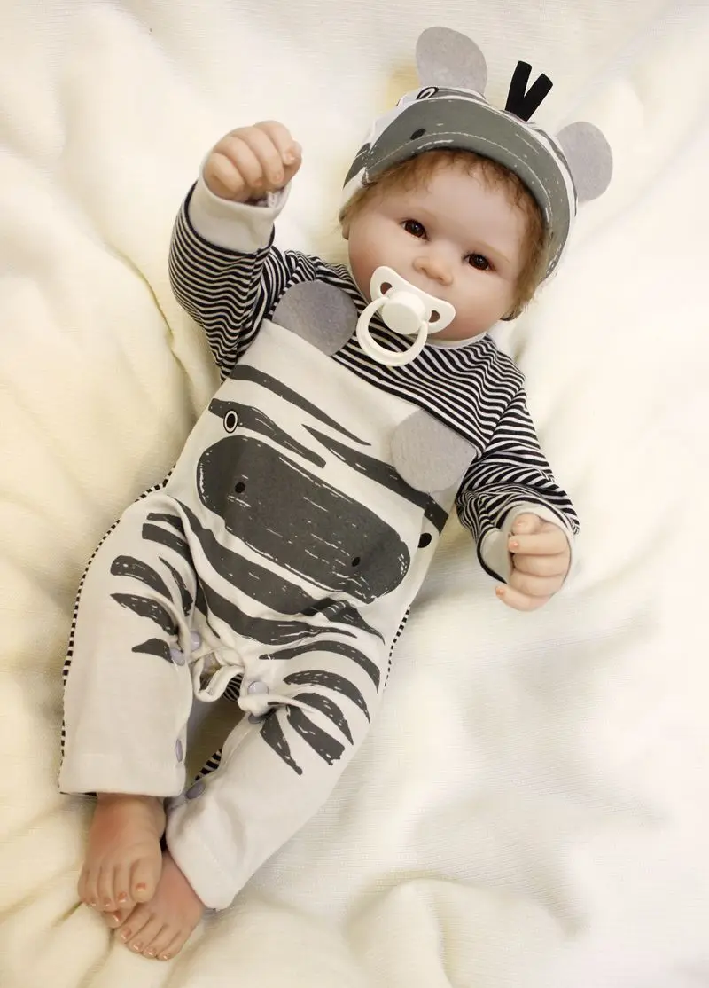 Кукла реборн NPK 22 дюйма 55 см силиконовая | Игрушки и хобби