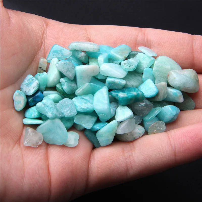 Lrnormal натуральный кристалл амазонита бисер светильник синий гранат фишки