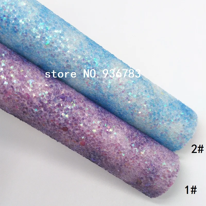 1PCS A4 SIZE 21X29cm Synthetic Leather Rainbow Chunky Glitter For Bow DIY handbags shoes MK074D | Дом и сад