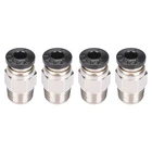 Пневматические разъемы PC4-01 для 3D принтера, HOTEND, J-head, 3D V6, дистанционный разъем для головки, фоторазъем, 3 мм1,75 мм, Teflonto Tube, 2 шт.