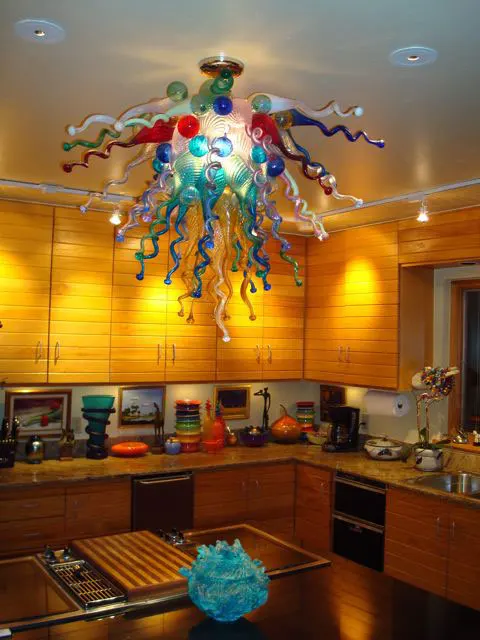 

Fancy Chihuly Handmade Blown Glass Bubbles Chandeliers Restaurant Dining Room Decor LED Chandeliers