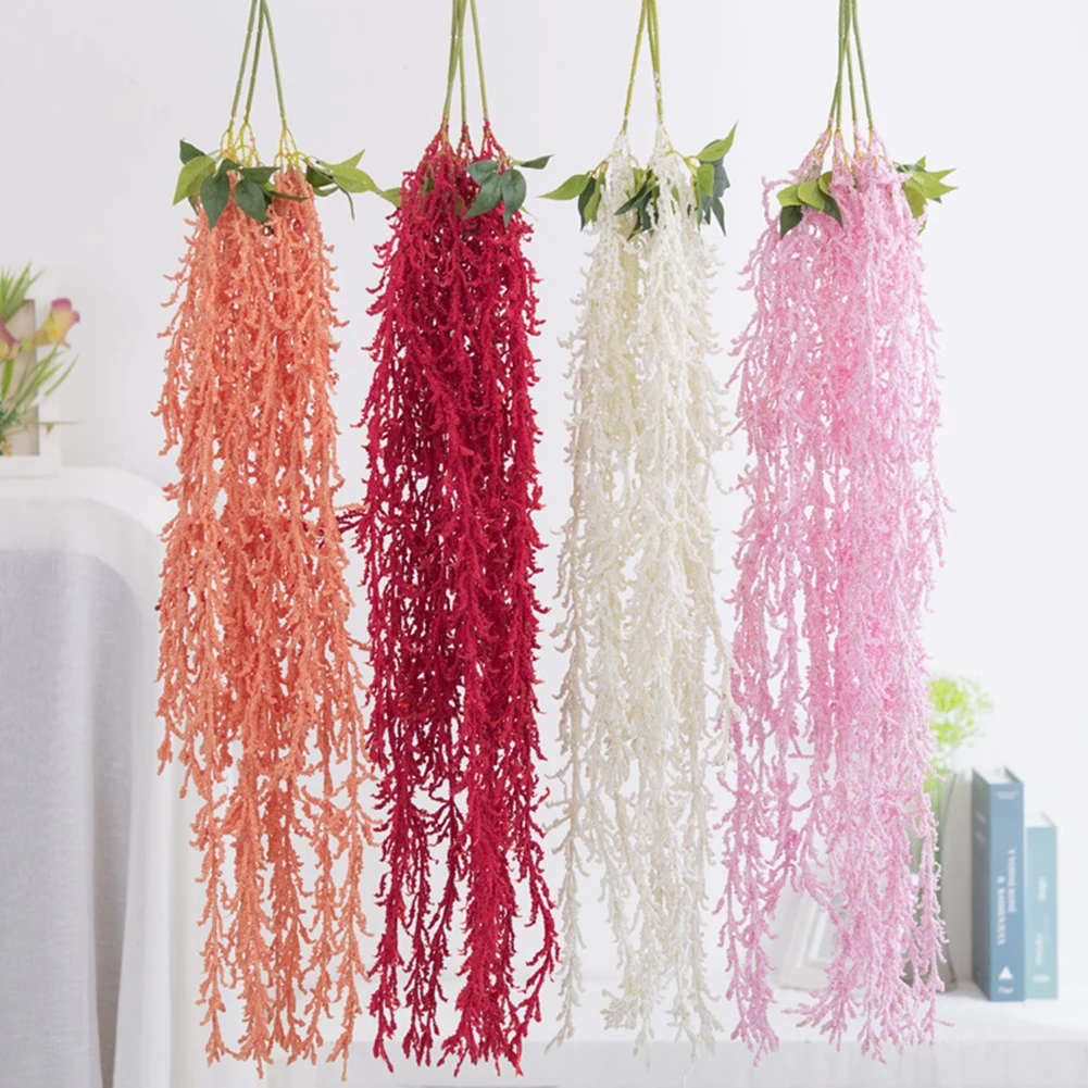 Декоративные растения искусственные розовые цветы ротанга декоративная