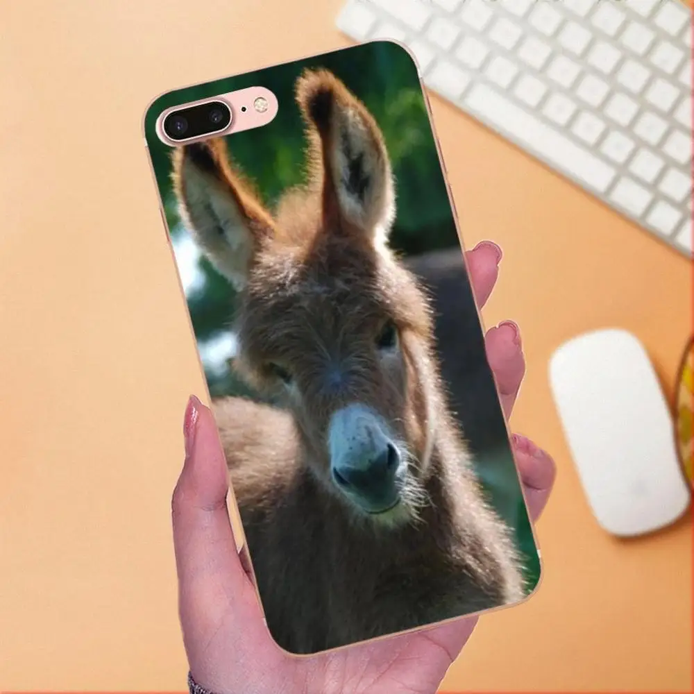 Новый стиль большая задница длинные уши Милый Ослик для Galaxy A3 A5 A7 On5 On7 2015 2016 2017 Grand Alpha G850 Core2 Prime S2 I9082 on.