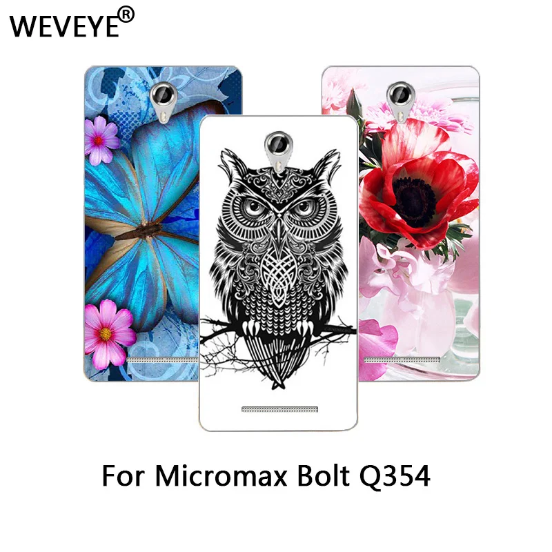 WEVEYE Высокое качество Мягкий ТПУ чехол для телефона Micromax болт Q354 узоры