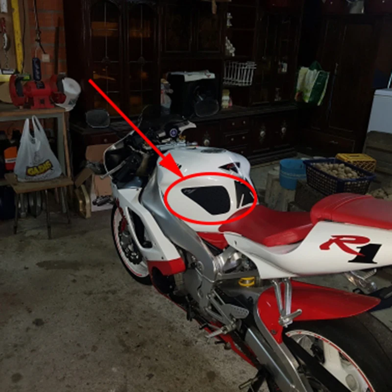 MTCLUB 2007 2008 R1 YZF мотоциклетные Нескользящие топливного бака Pad Сторона газа Колено