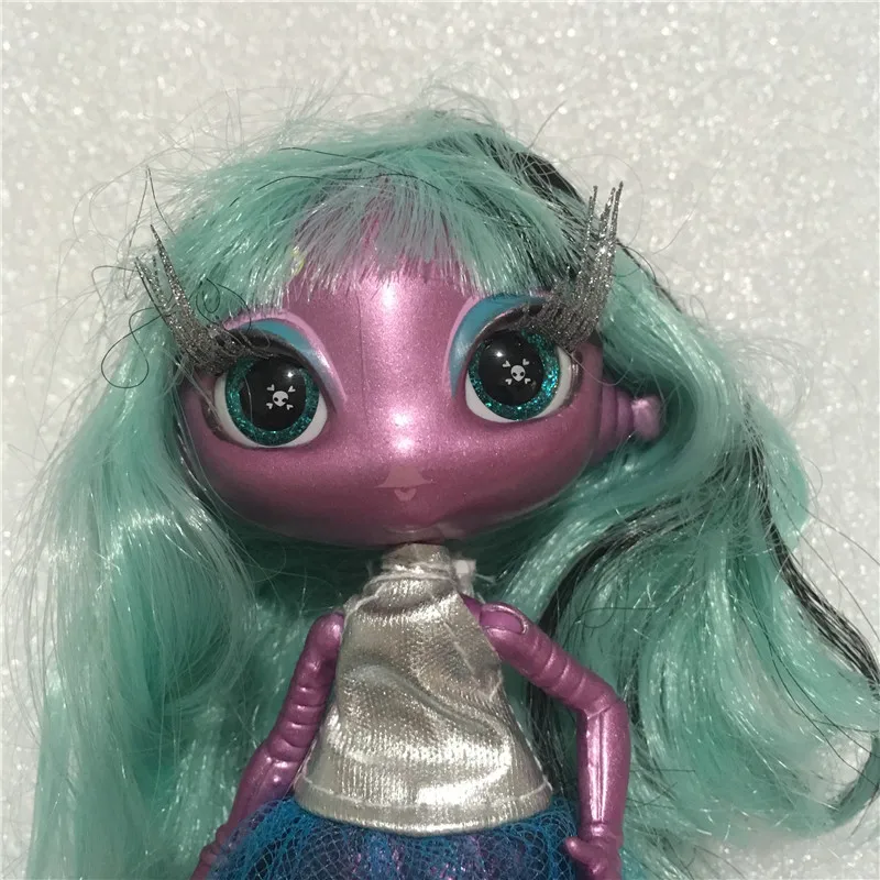 green hair purple bo Новая качественная кукла-монстрик, подарок на день рождения, кукла MGA с длинными волосами, 20 см - Цвет: green hair purple bo