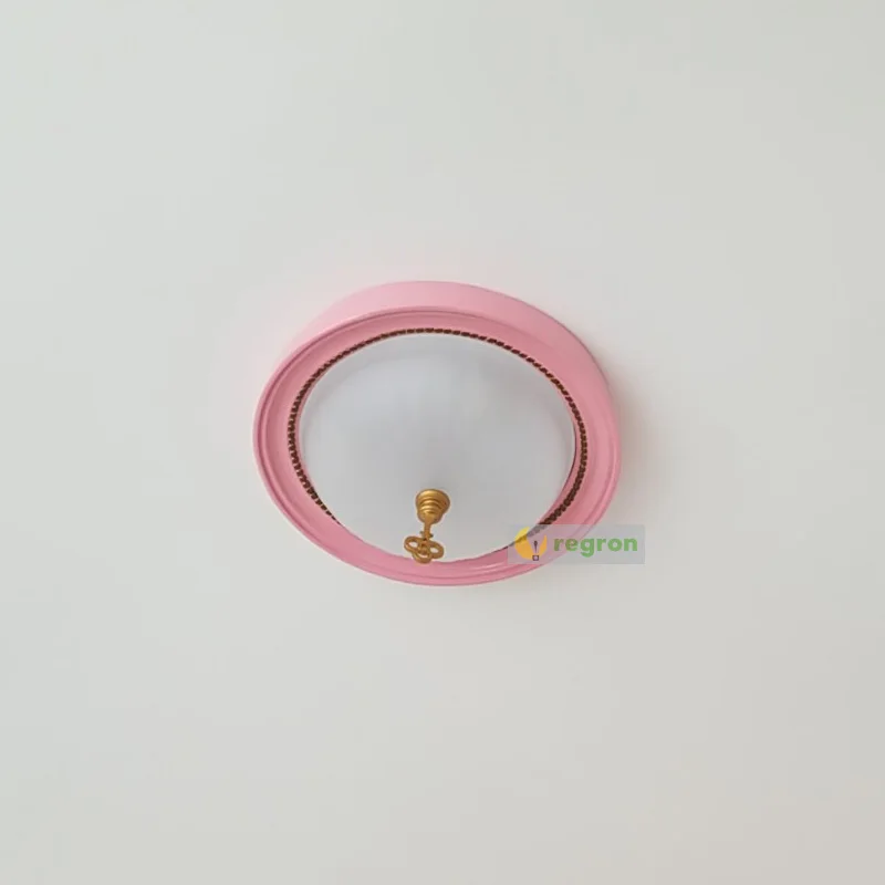 Скандинавский розовый белый Потолочный светильник для спальни светодиодный с