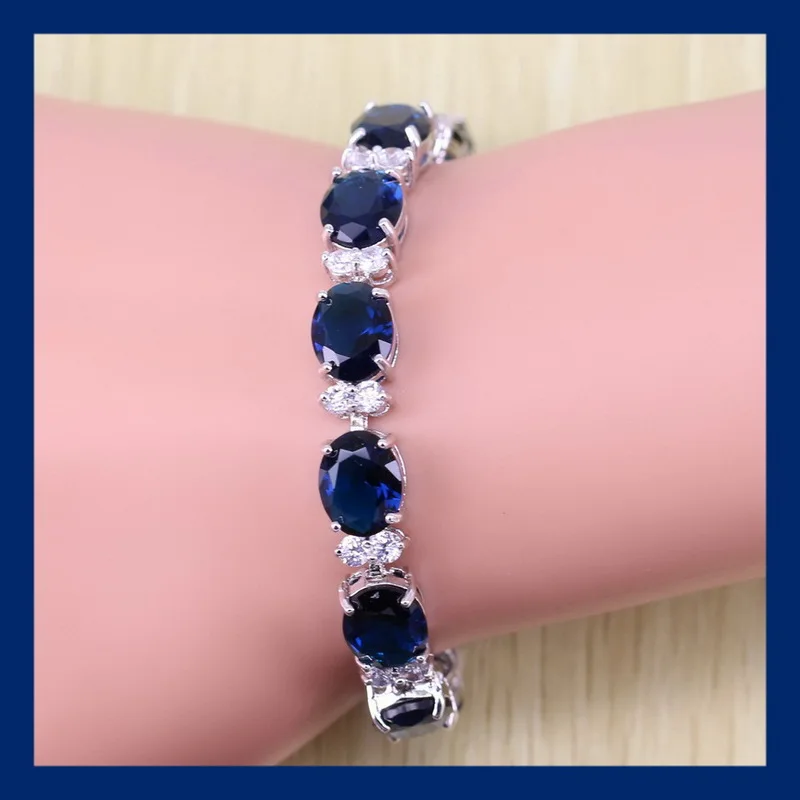 Женский браслет с голубым цирконием Reginababy ювелирное изделие для свадьбы|bracelets