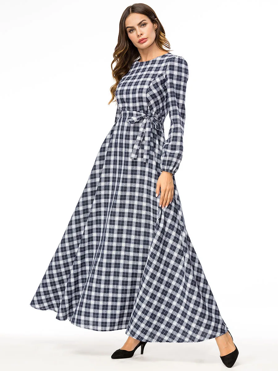 Элегантный взрослый мусульманский абаи Сингапур плед печатных джилбаб Дубай