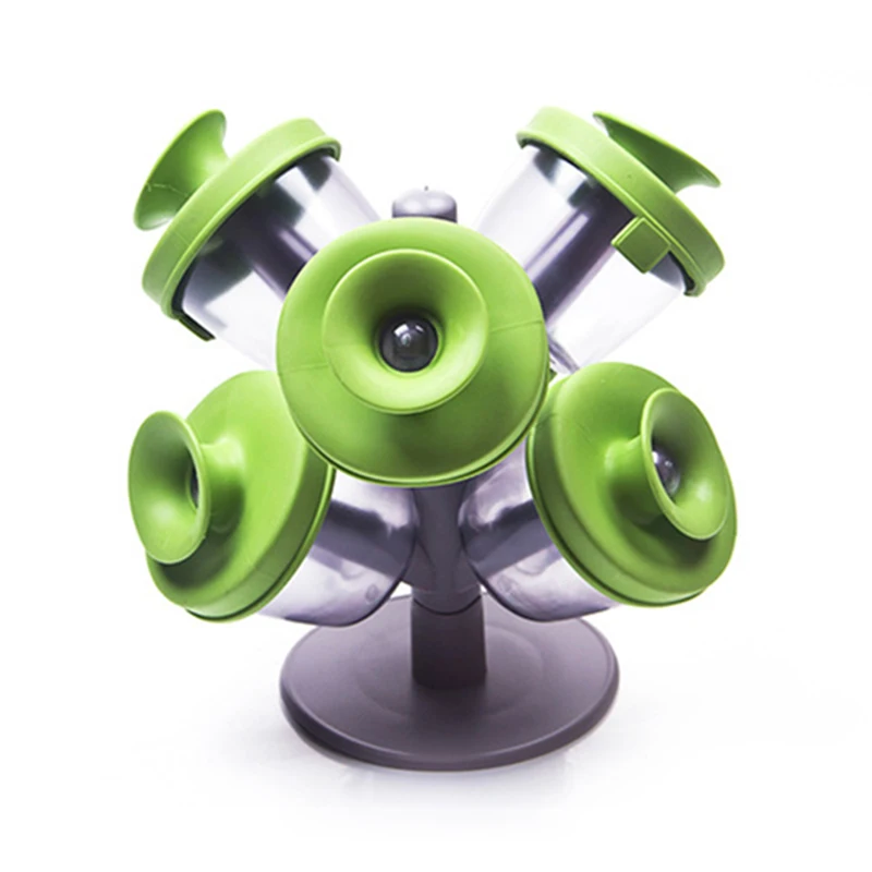 6 шт. приправа в форме дерева подставка для приправ ящик хранения удобные