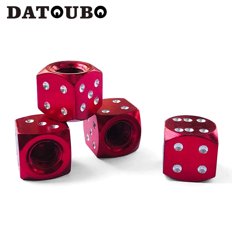 DATOUBO 16 шт. высококачественный алюминиевый Игральный кубик униальный автомобильный колпачок для клапанов шин, смешанный цветной колпак для велосипедных шин, колпак для автомобильных крышек