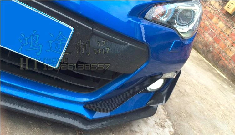4 шт./компл. все настоящие Углеродные волокна автомобильный передний бампер