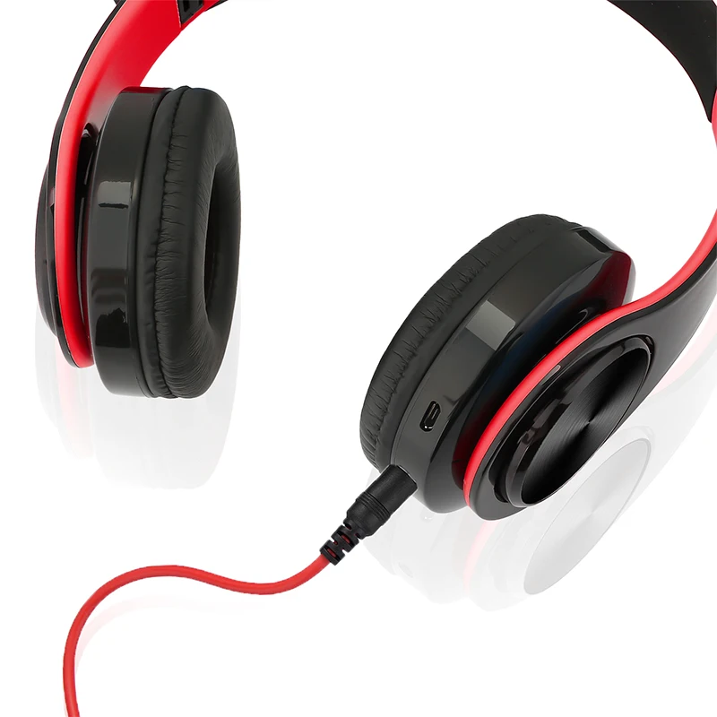 Телефонов наушники Bluetooth стерео с микрофоном AUX игровой Беспроводной складные