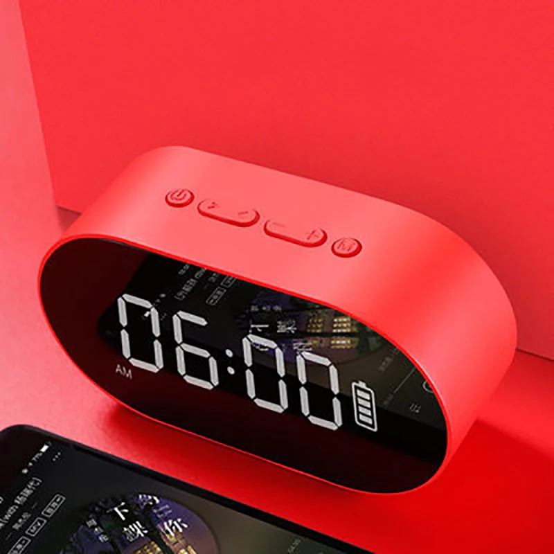 2019 новый синий Юэ P1 зеркало будильник bluetooth динамик домашнего офиса радио