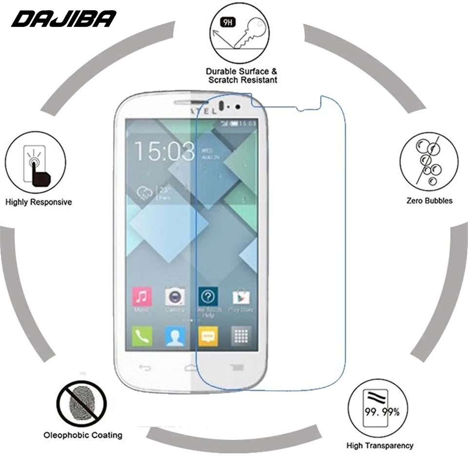 2.5D 9H Закаленное стекло пленка для Alcatel One Touch Pop C5 Защита экрана C 5 5036 5036D | Мобильные