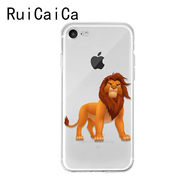 Ruicaica Lion King Simba мультяшный Модный Новый чехол для телефона Fundas iPhone 8 7 6 6S Plus X XS MAX 5 5S SE