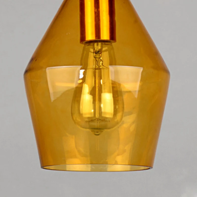 Современный минималистский витражи подвесной светильник с одной лампой Nordic