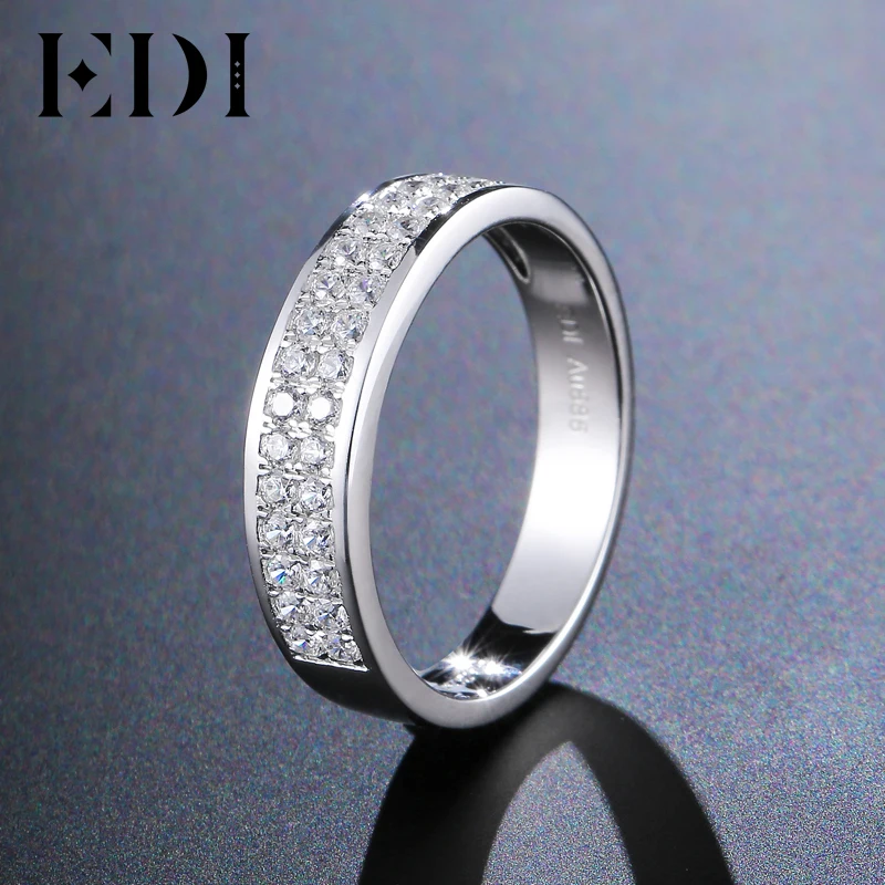 EDI Classic 0 32 cttw круглая огранка H/SI натуральное бриллиантовое кольцо 14k 585 белый