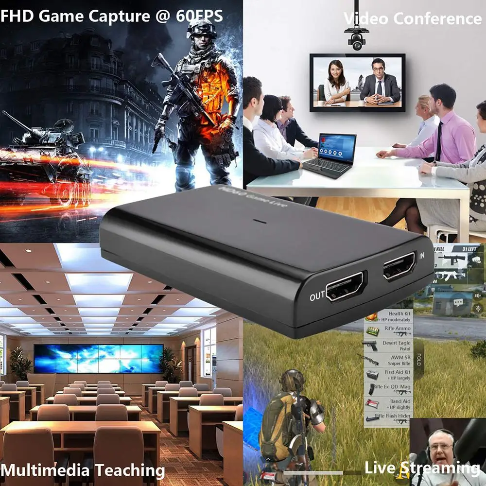 5 шт. ezcap266 USB3.0 4K видео карта захвата совместимому с HDMI к USB игровой Регистраторы HD