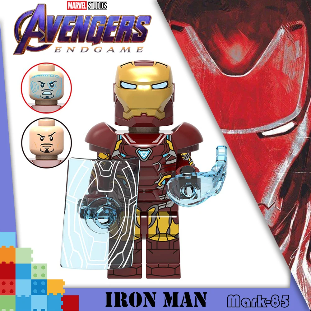 Marvel Мстители 4 endgame Капитан Америка Железный человек танос Халк строительные