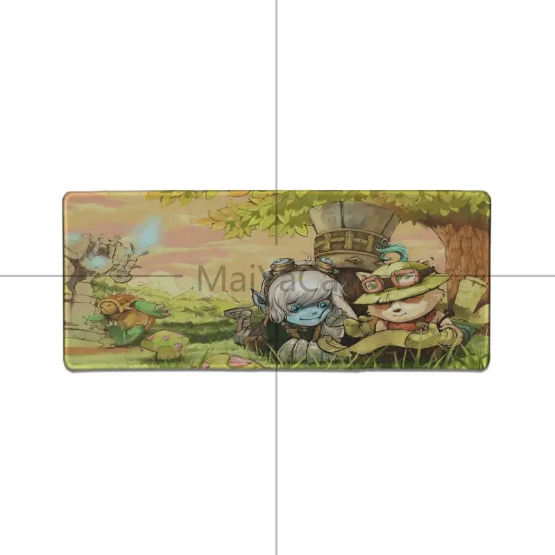 MaiYaCa Лига Легенд Teemo резиновая мышь прочный Настольный коврик для мыши игровая мышь подкладка для коврика для ПК ноутбук Настольный коврик