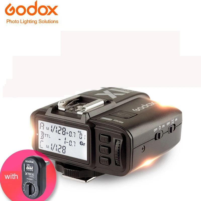 Godox X1t c x1t s триггера передатчик с Xtr16 приемник для Canon ttl 2 4 г Беспроводной sony Fujifilm
